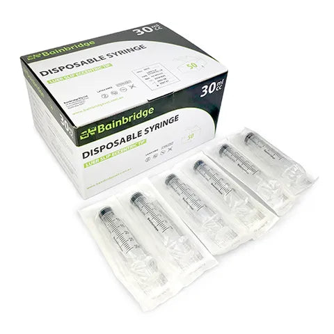 Syringe 30ml 50pack